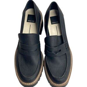 Dolce Vita Halona Black Chunky Loafers Sz 8